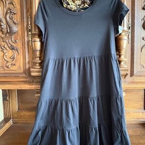 NWT- SIMPLE TEE TIERED DRESS-  XS OR S